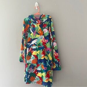 Boden Multicolor Ocean-Themed Hooded Towel